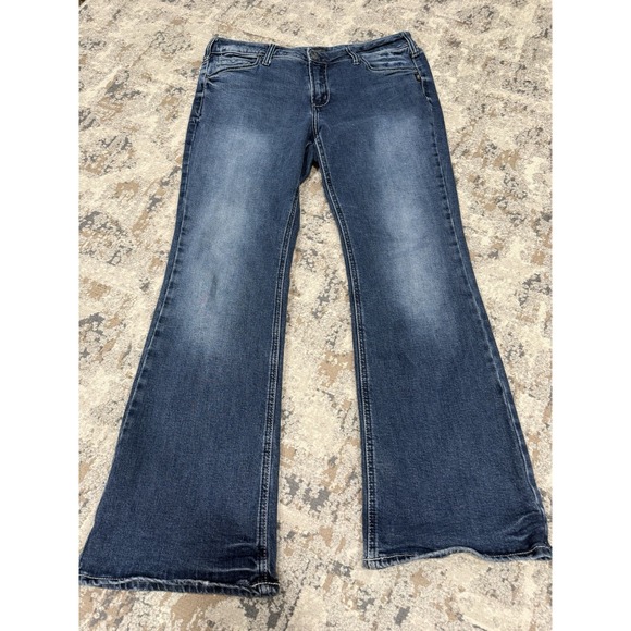 Silver Jeans Denim - Silver Jeans Suki Slim Boot Blue Womens Size 33x33 Fits 37x31